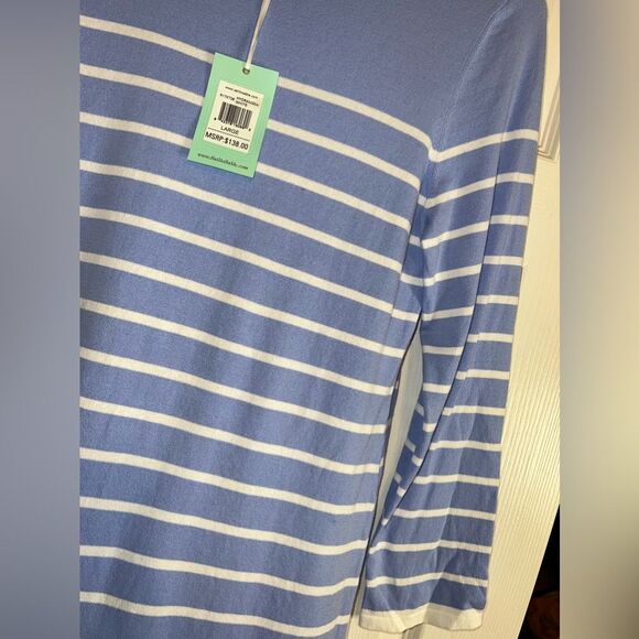 Sail To Sable lightweight Sweater Striped Nautical Dress Size Large NWT - Picture 3 of 6